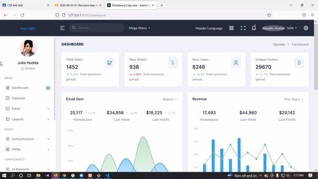 007 Laravel 9 Tutorial | Admin Panel Setup Part 2 смотреть онлайн