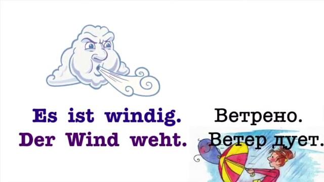 Погода по немецки Слова и выражения смотреть онлайн
