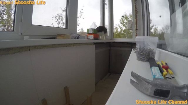 Отделка балкона вагонкой TimeLapse 4k смотреть онлайн