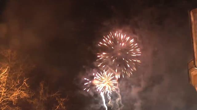 Псков. новый год 2015. салют. смотреть онлайн