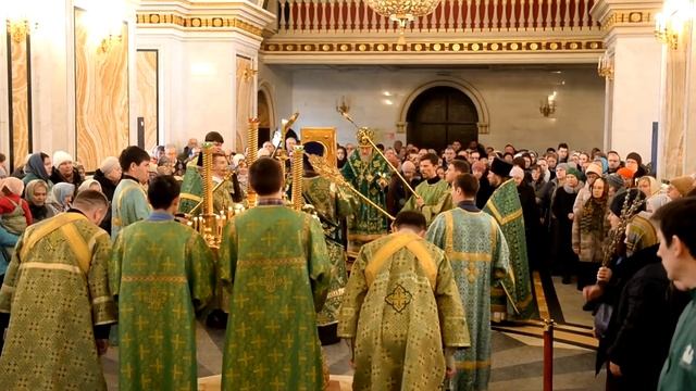 Служение митр. НИКОНА в праздник Входа Господня в Иерусалим смотреть онлайн