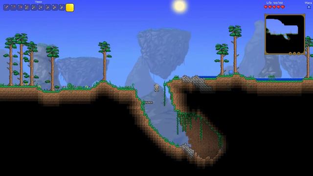 Terraria 1.3.4 Solo (Episode 1: Bunker hill building) смотреть онлайн