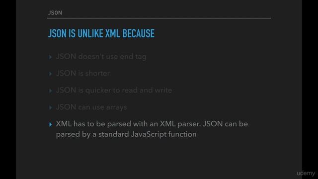 JSON Javascript Object Notation 65 JSON vs XML смотреть онлайн