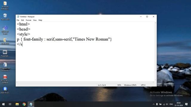 FONT PROPERTY IN CSS - HTML смотреть онлайн
