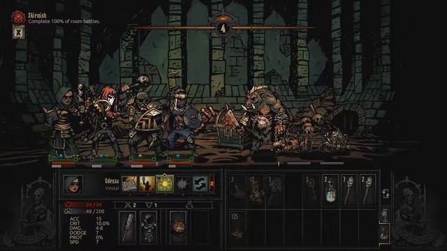 Modded Darkest Dungeon (The Colour of Madness) - Daily Dungeon - Episode 4 [Disaster] смотреть онлайн