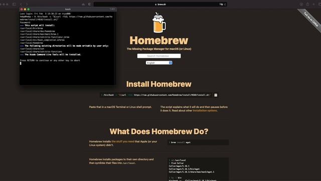 Installing Homebrew on Apple Silicon M1 Mac + Getting Started with Homebrew Commands смотреть онлайн