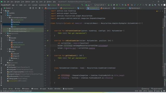 Recyclerview in Fragment Android Studio Tutorial || Recyclerview || Fragment || Kotlin смотреть онлайн