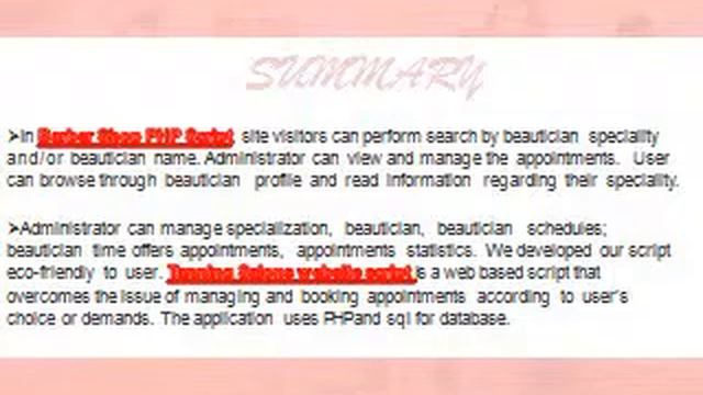 Barber Shop PHP Script, Tanning Salons website script смотреть онлайн