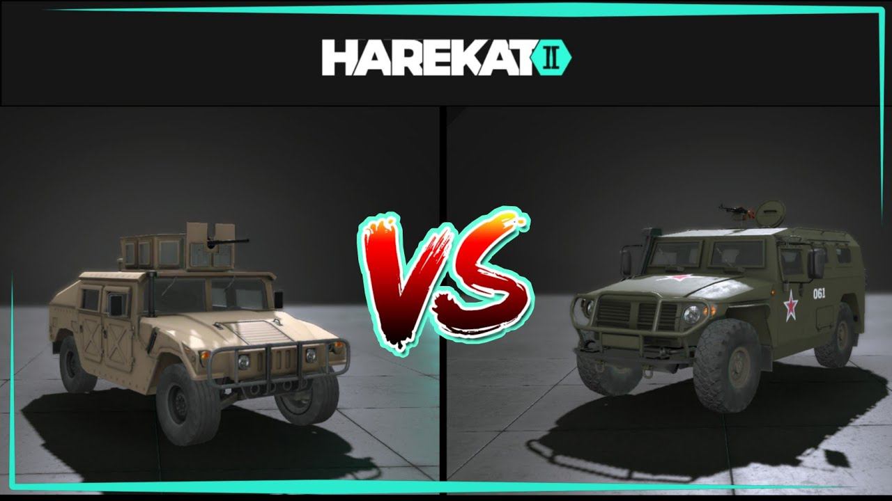 Harekat 2 Online | Hummer VS Тигр | HMMVW M2 против ГАЗ-2330 Тигр.