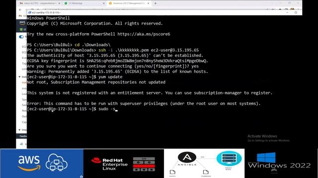 Create Instance With RHEL 8 and Access with Window PowerShell | Make webserver on RHEL Aws | Unit 1 смотреть онлайн