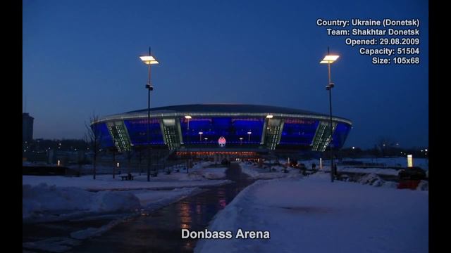 #323. Футбольный стадион Donbass Arena (Украина) смотреть онлайн