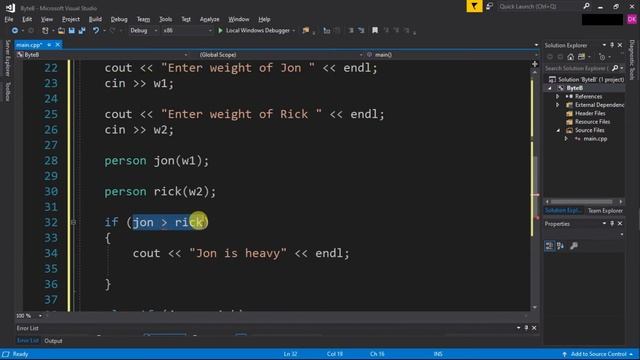Overloading Comparison Operator in C++ | C++ Tutorial for Beginners смотреть онлайн