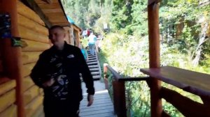 экскурсия по Телецкому озеру на теплоходе « Пионер Алтая» . Конец августа.