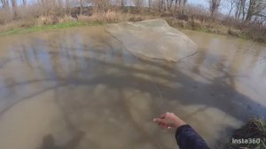 Рыбалка на Кастинговую сеть ранней весной!