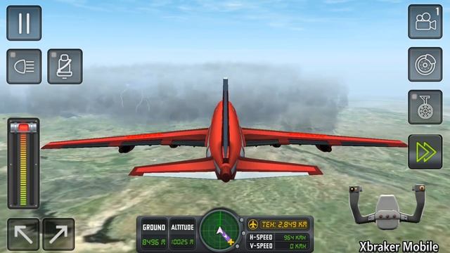 Flight Sim 2018 #16 - Airplane Simulator - New Red Charter Airplane Unlocked - Android Gameplay FHD