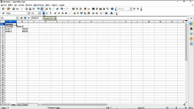 Entorno de Hoja de Cálculo OpenOffice Calc смотреть онлайн