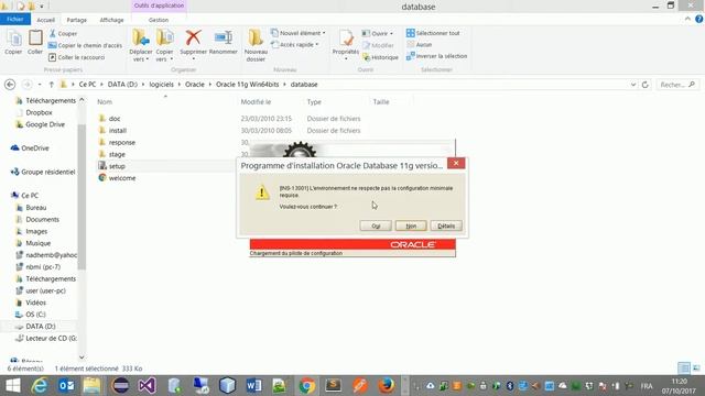 Installation Oracle 11g Entreprise Edition sous Windows смотреть онлайн
