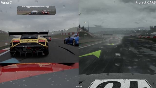 Forza 7 vs Project Cars Xbox One X vs PS4 Pro 4K Rain Effect Comparison смотреть онлайн