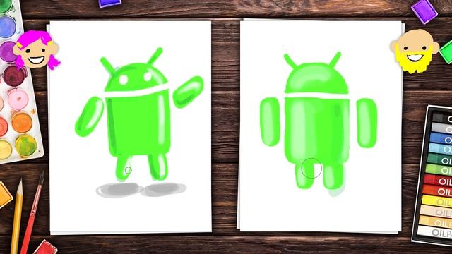 Doodles Logo Android / drawing смотреть онлайн