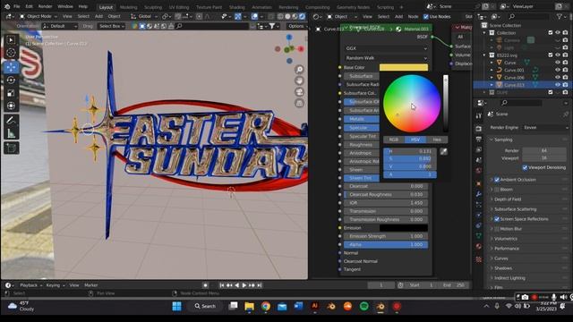 Y2K 3D ANIMATED CHROME TEXT LOGO BLENDER TUTORIAL смотреть онлайн