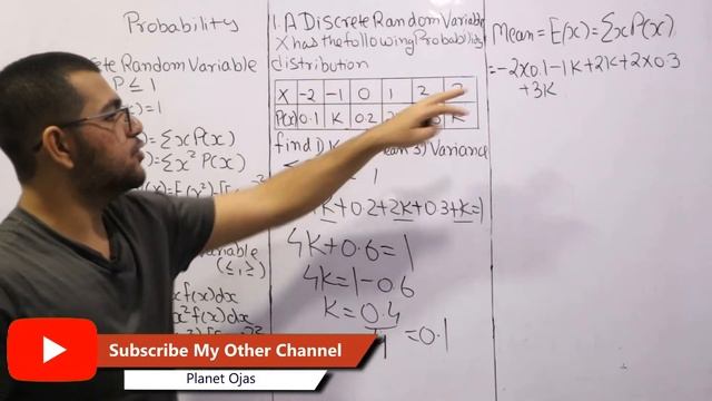 Calculate K, Mean & Variance in Discrete Random Variable смотреть онлайн