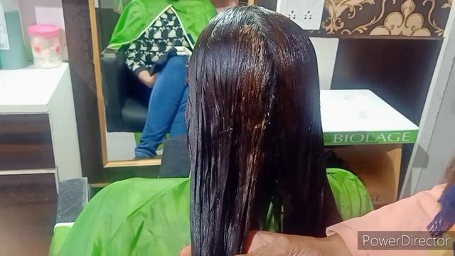 Loreal Smoothening In Heena Coated Long Hair||मेहंदी वाले बालों में अच्छी स्मूथनिंग कैसे करें