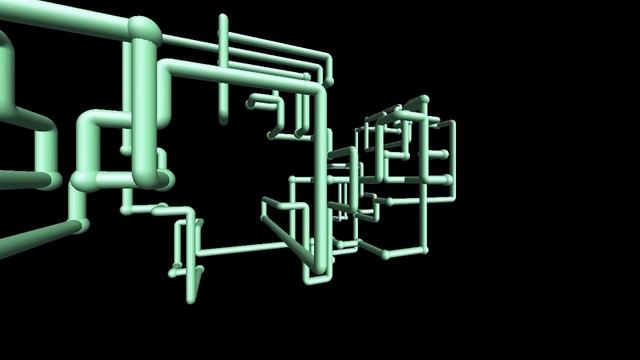 3D pipes Windows XP screensaver 1 hour / Заставка Windows - водопроводные трубы смотреть онлайн