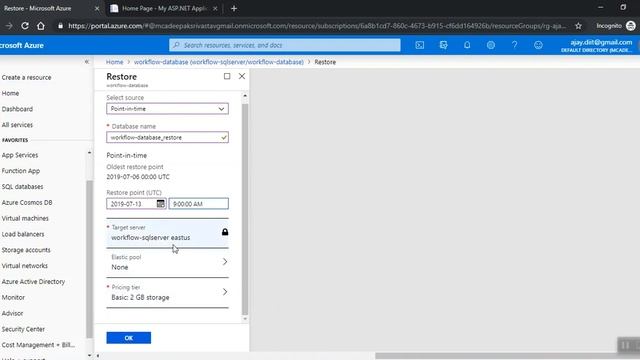 How to restore database in azure смотреть онлайн