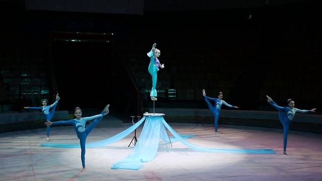 Образцовая цирковая студия "Каскад" (г. Омск) - "Русалочка" смотреть онлайн