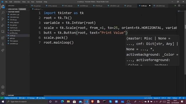 How to Make GUIs for Python Apps | Episode 12: Tkinter Scales смотреть онлайн