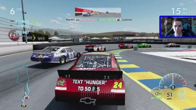 NASCAR The Game: Inside Line - Race 16/36 - Toyota/Save Mart 350 смотреть онлайн