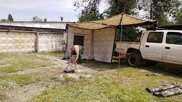 Веерная Маркиза-тент на автомобиль смотреть онлайн