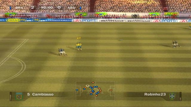 FIFA 07 (2006) - Gameplay Brazil x Argentina PCSX2 [1080p] / Win 11 смотреть онлайн