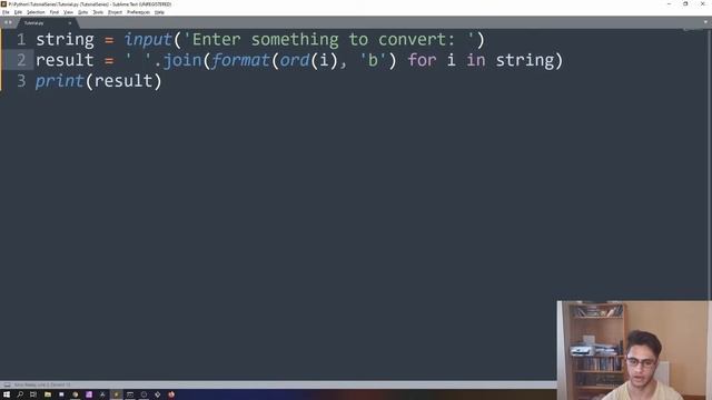 How To Make A STRING To BINARY Converter In JUST 3 Lines! - Python Basics For Beginners смотреть онлайн