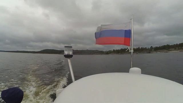 о. Коневец - Ладожские шхеры - Сортавала продолжаем наш поход на катере (часть 2) смотреть онлайн