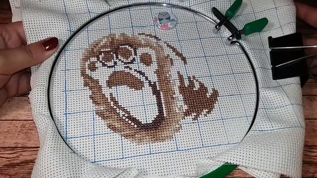 Старт ноября / Подушка " Мой медвежонок" ПД-1877 от Panna / Обзор набора / Вышивка крестом смотреть онлайн