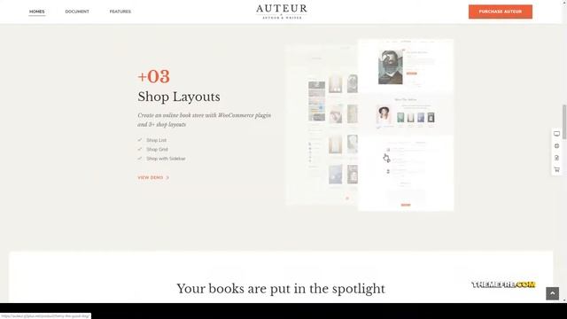 Auteur WordPress Theme for Authors and Publishers bookstore wordpress bookshop Yuma смотреть онлайн