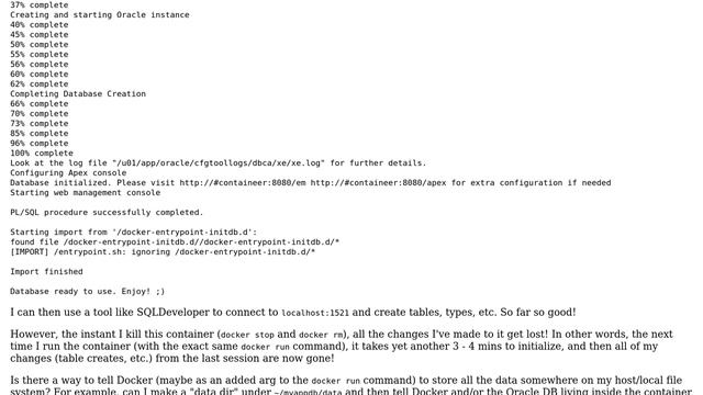 Storing Docker DB data to local persistence directory смотреть онлайн