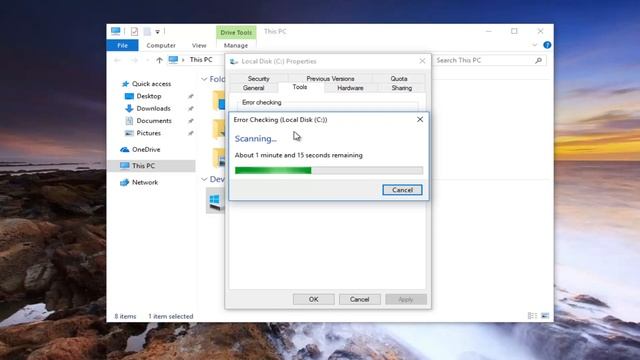 How To Run Chkdsk Utility On Windows 10/8/7
