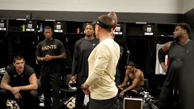 Dennis Allen & Cam Jordan Locker Room Speech after Saints Win vs. Panthers | 2023 NFL Week 2 смотреть онлайн