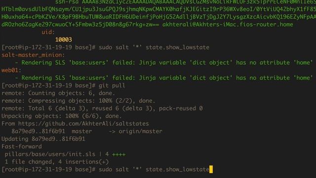 Learning SaltStack - Advanced states with pillars (3 of 3) смотреть онлайн
