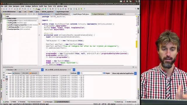 Android Lektion 6.3 Flertrådede Udfordringer Og Avanceret AsyncTask - FORÆLDET