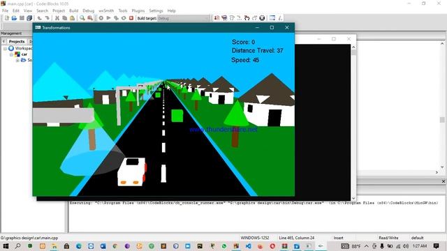 3D Car Game Using OpenGl смотреть онлайн