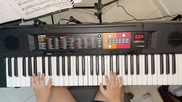 Practice - Minuet in G (Yamaha F51 Keyboard) смотреть онлайн