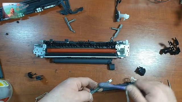The HP LaserJet Pro M102a printer has a problem with the thermoset sleeve. How to replace the film смотреть онлайн