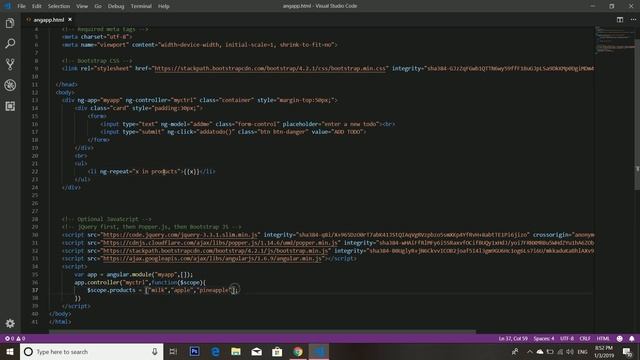 Angular Js Todo Application + Bootstrap смотреть онлайн