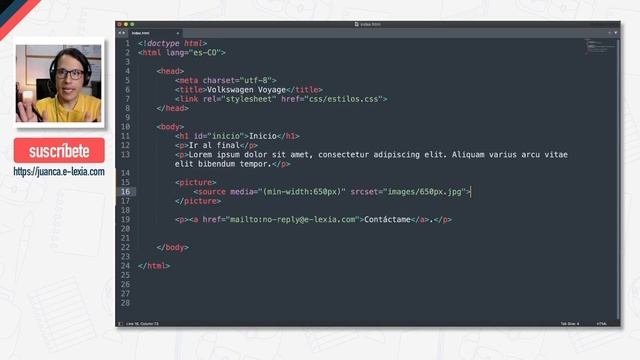Carga de IMÁGENES RESPONSIVE. Optimizar el rendimiento web | Curso HTML5, ep. 33 смотреть онлайн