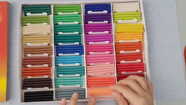 Асмр. Пластилин. 36 цветов. Пластилин для лепки.