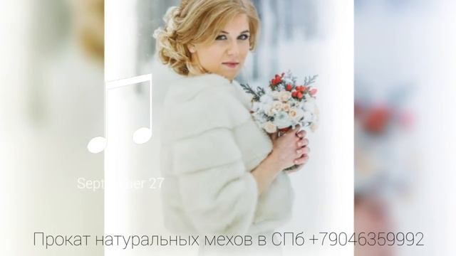 Прокат мехов в СПб. Свадебные шубки и накидки. смотреть онлайн