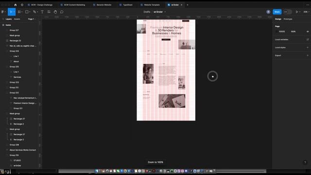 Figma Web Design Speed Art 15 - Interior Designer Website Wr3nDer смотреть онлайн